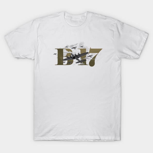 B17 Flying Fortress T-Shirt by J31Designs